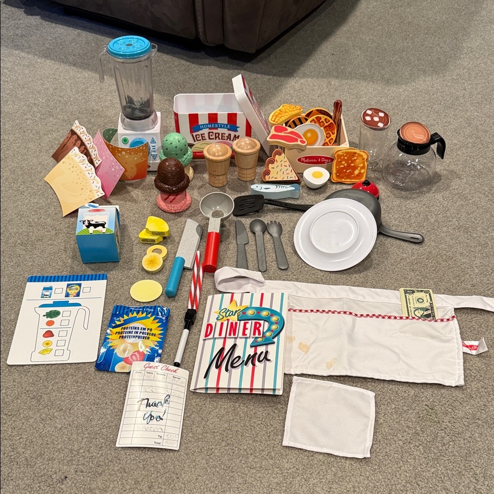 MELISSA AND DOUG PLAY SET LOT